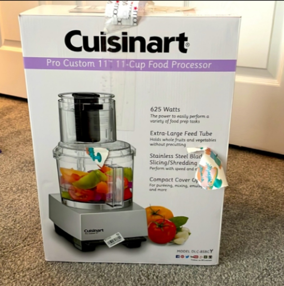 SOLD!!!! SOLD!!!!Cuisinart Food Processor Brand New 11 Cup Large Stainless Steel